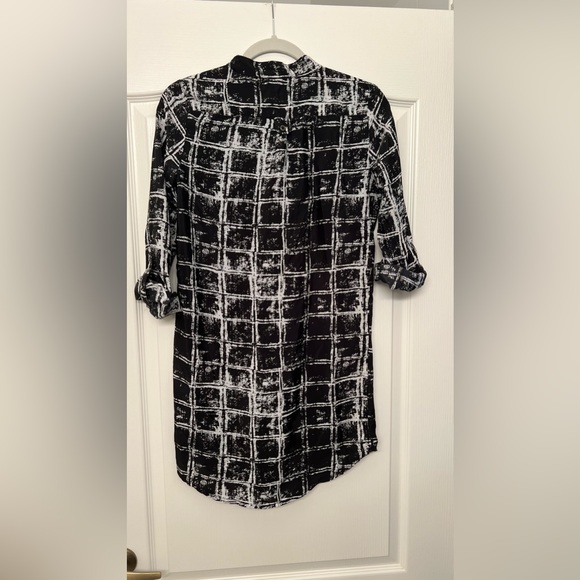 Feathers Black and White Long Dress - Picture 3 of 4